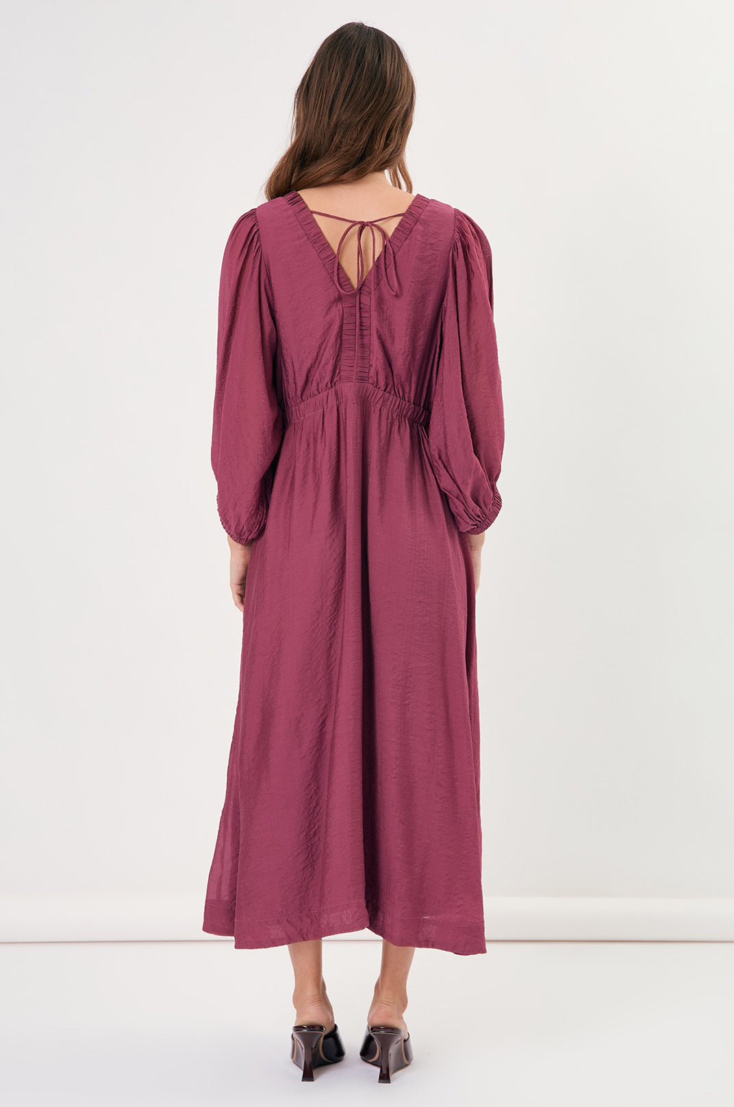 Wynne maxi dress burgundy size 14