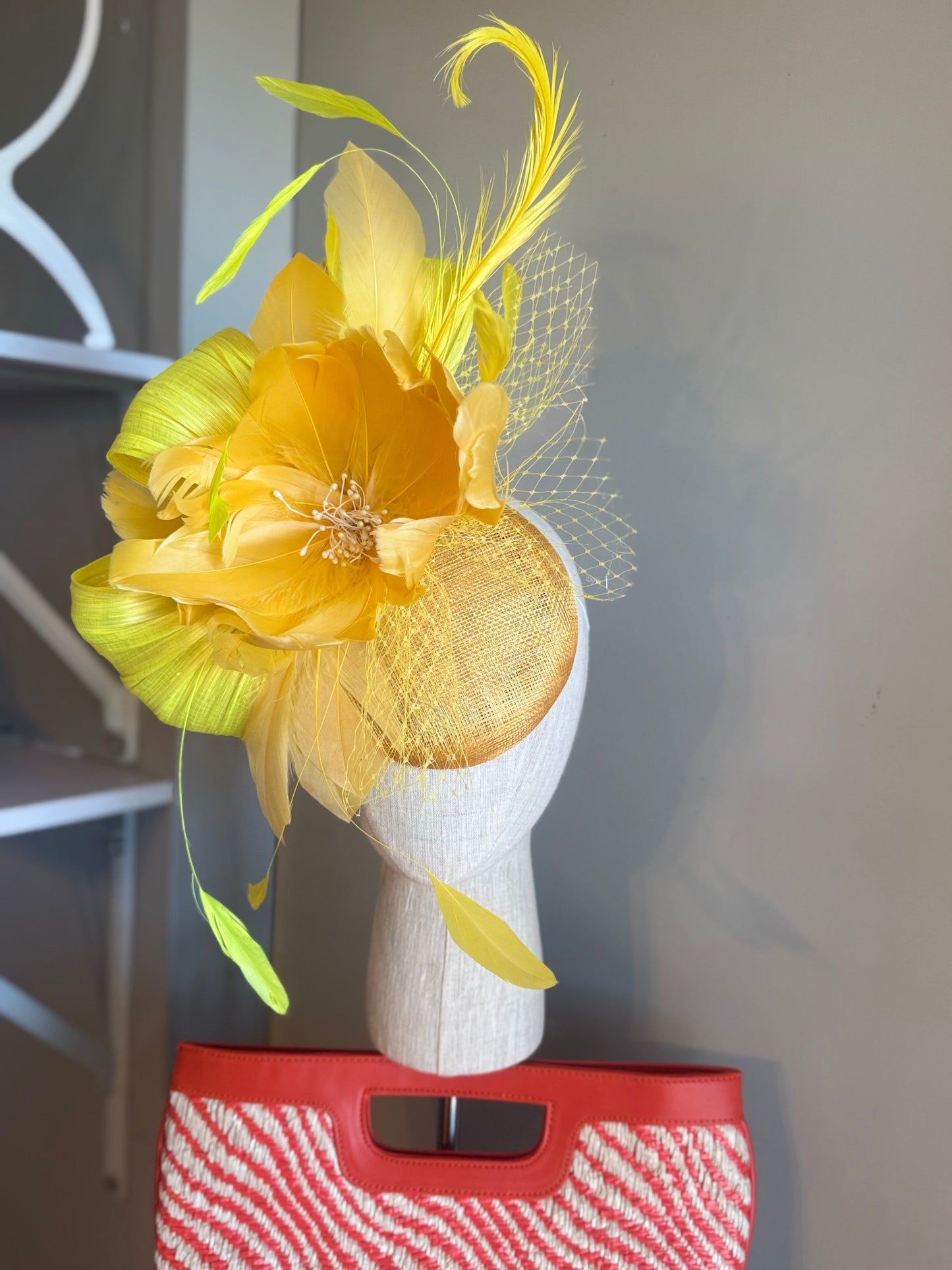 “Faith” yellow feather floral