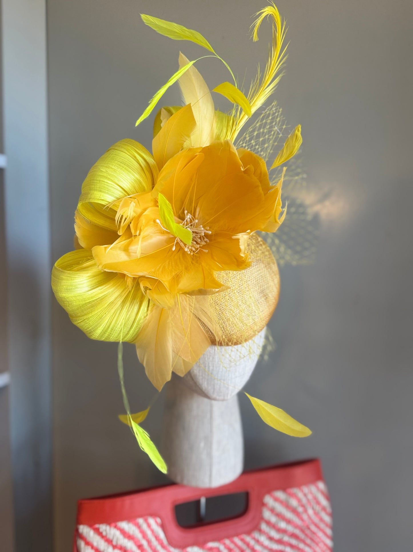 “Faith” yellow feather floral