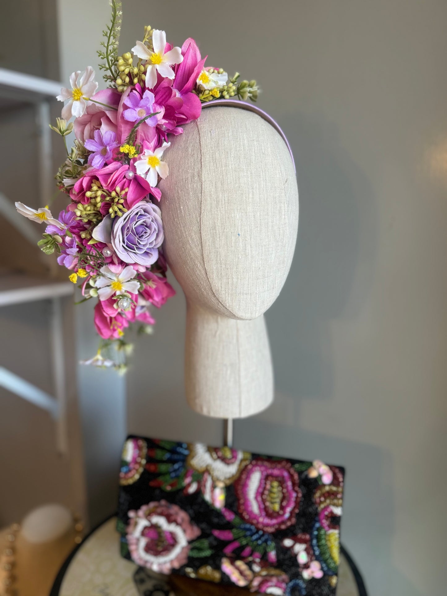 “Sammi” pink & purple spring floral