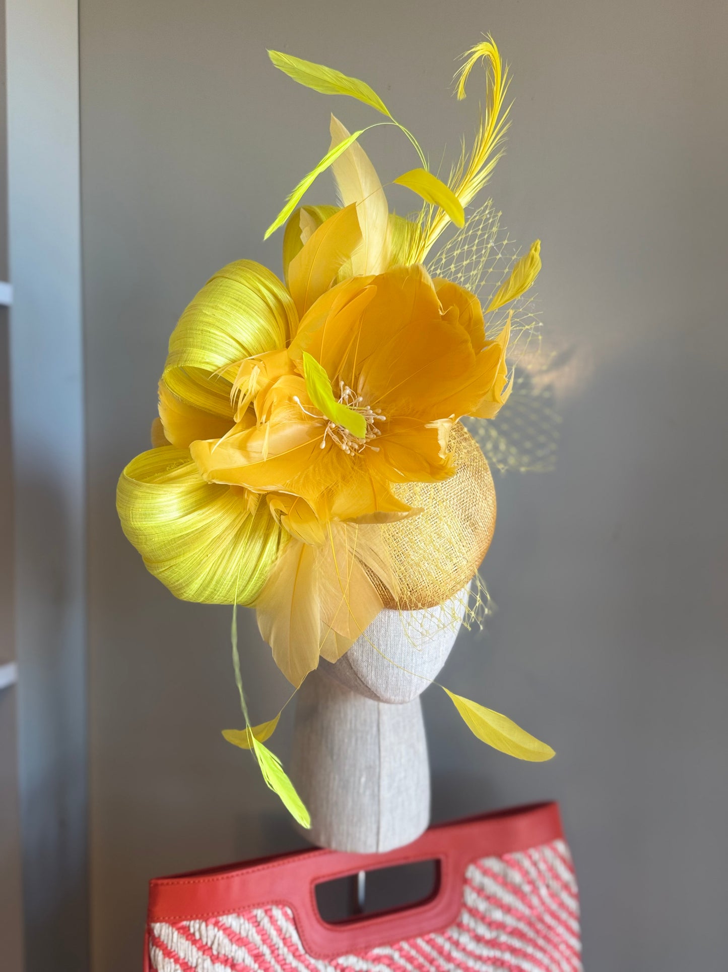 “Faith” yellow feather floral