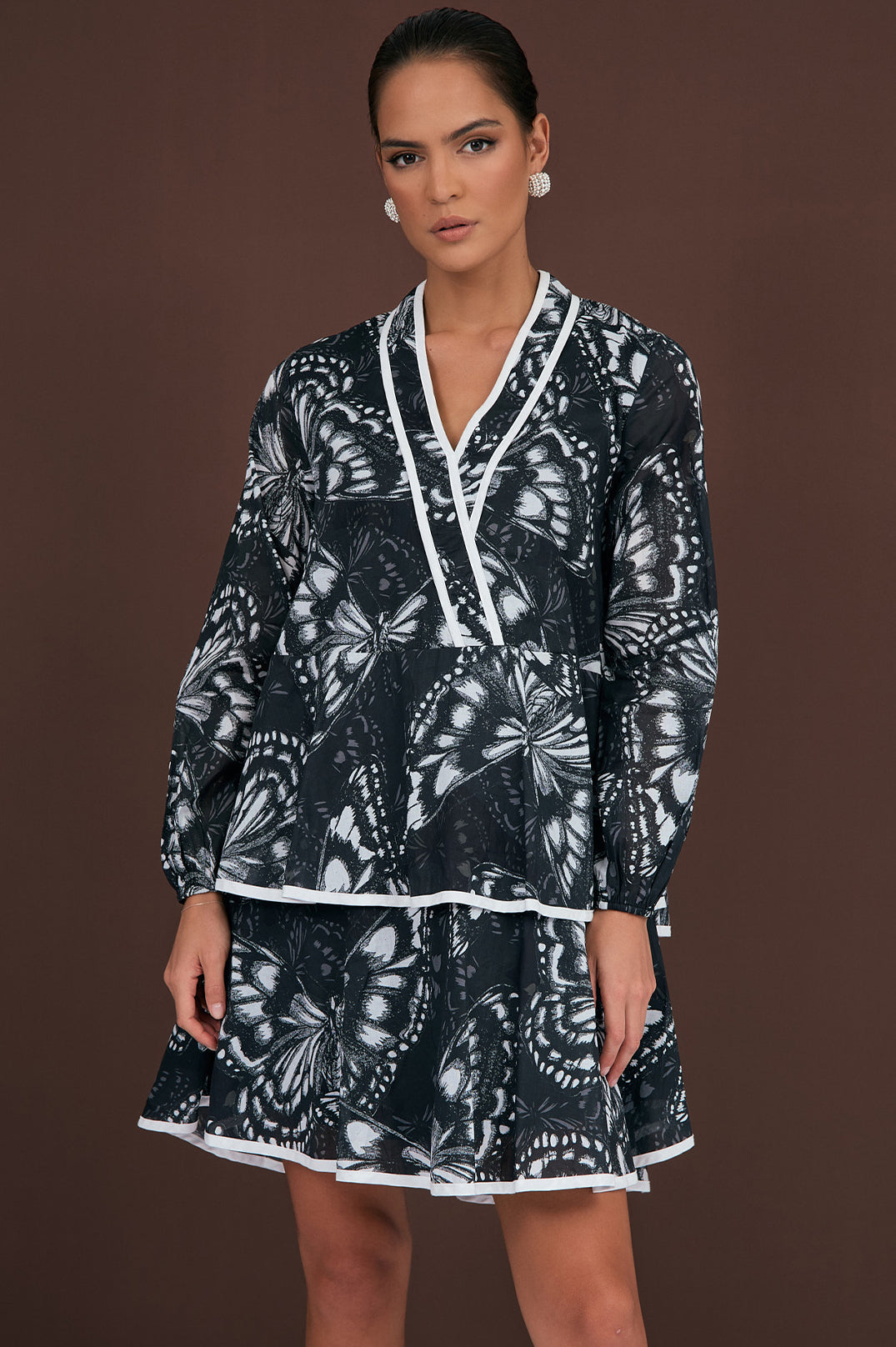 Leslie butterfly print dress size 8