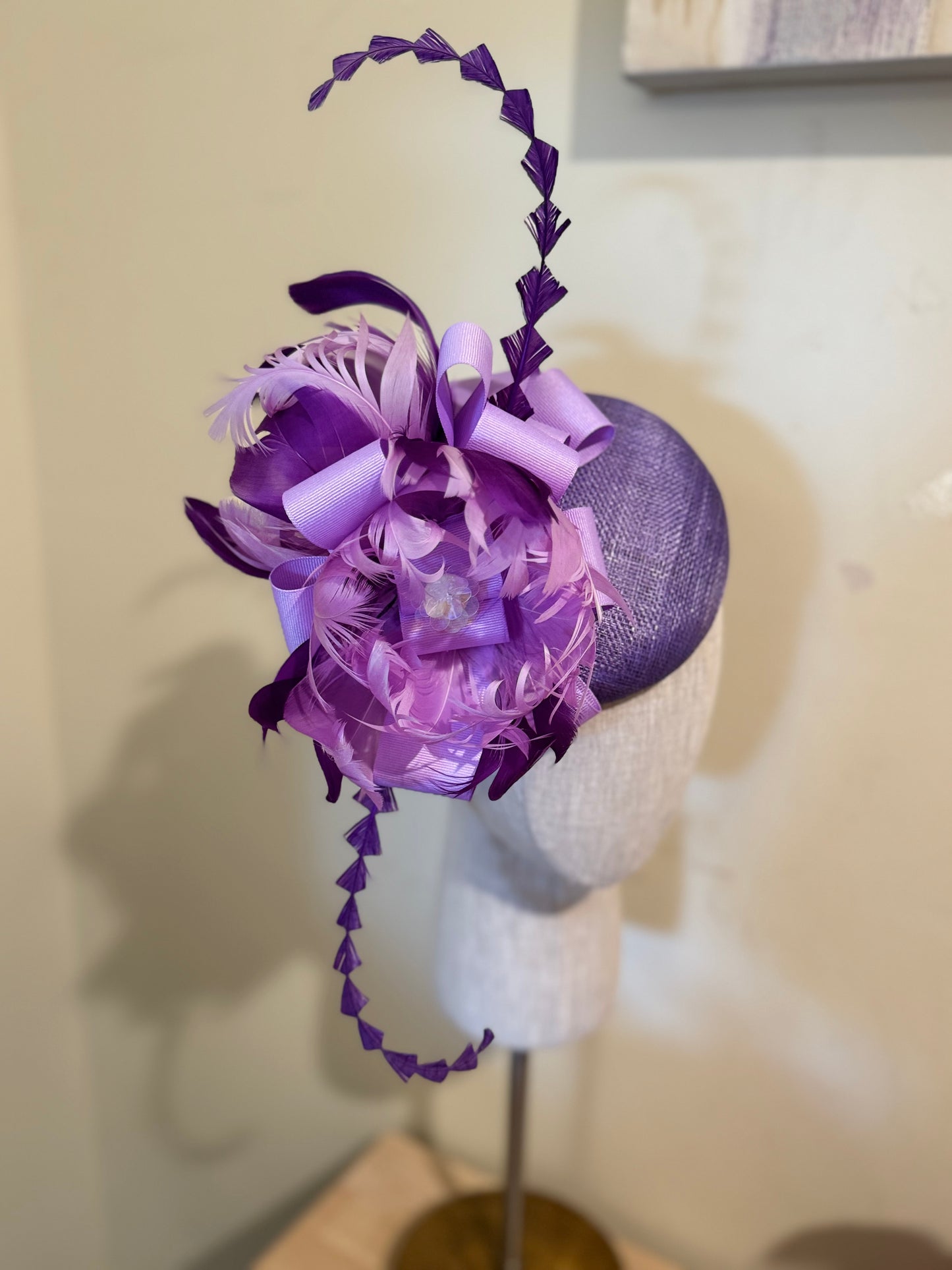 Purple lilac feather floral