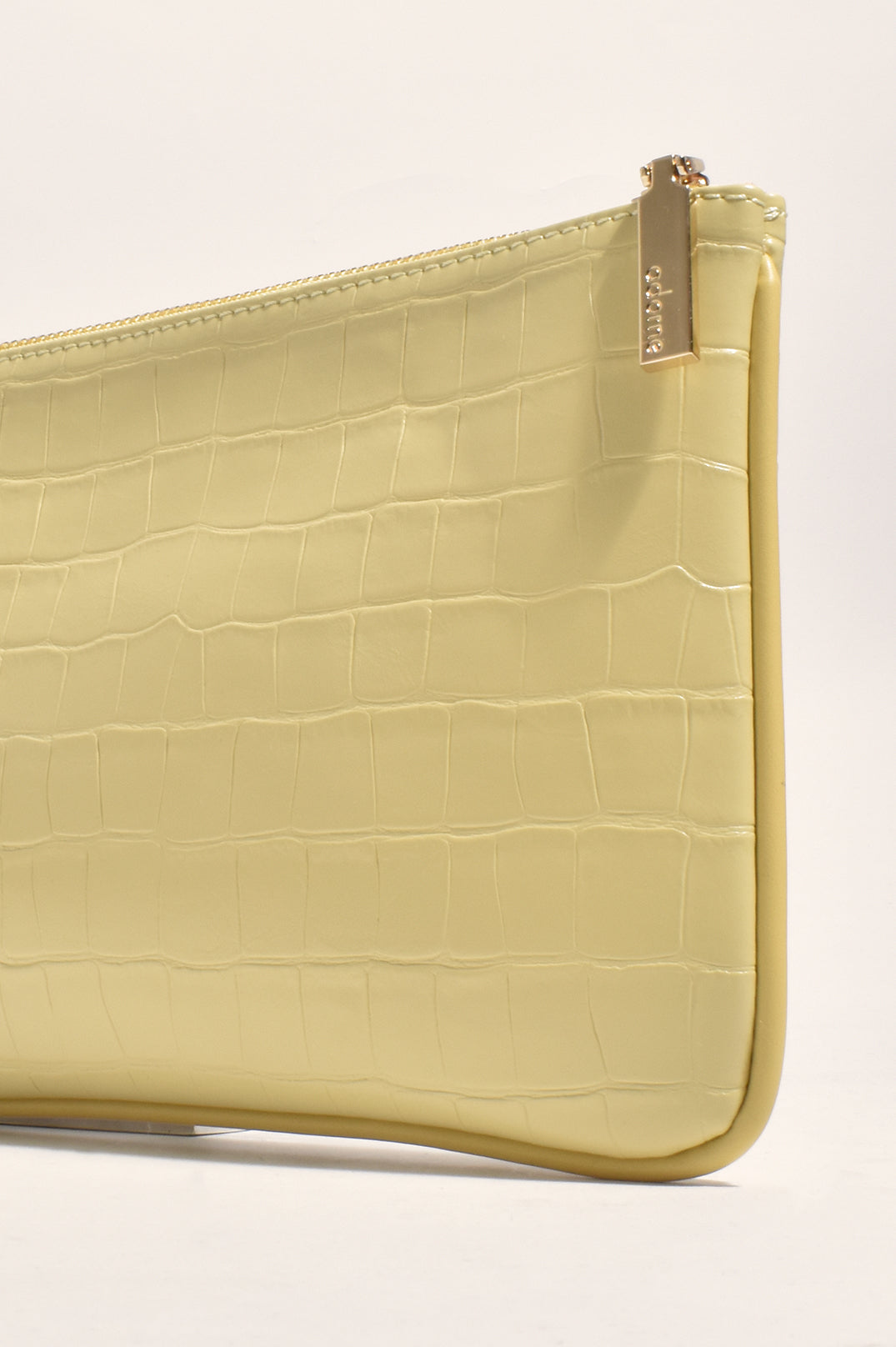 Francesco croc pouch cream