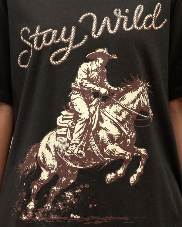 Stay wild tee size 14