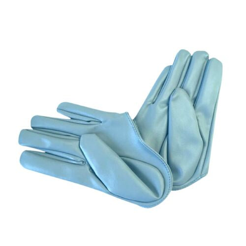 Half palm gloves light blue