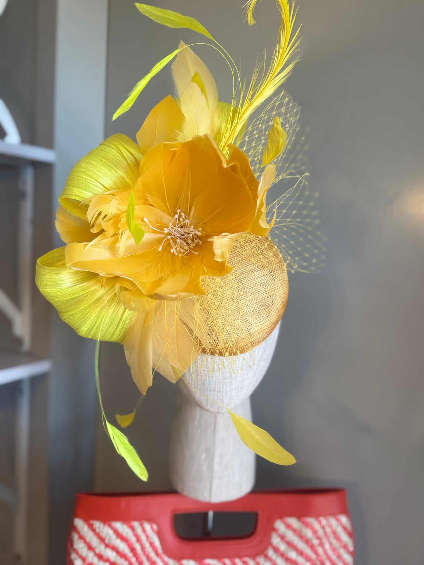 “Faith” yellow feather floral