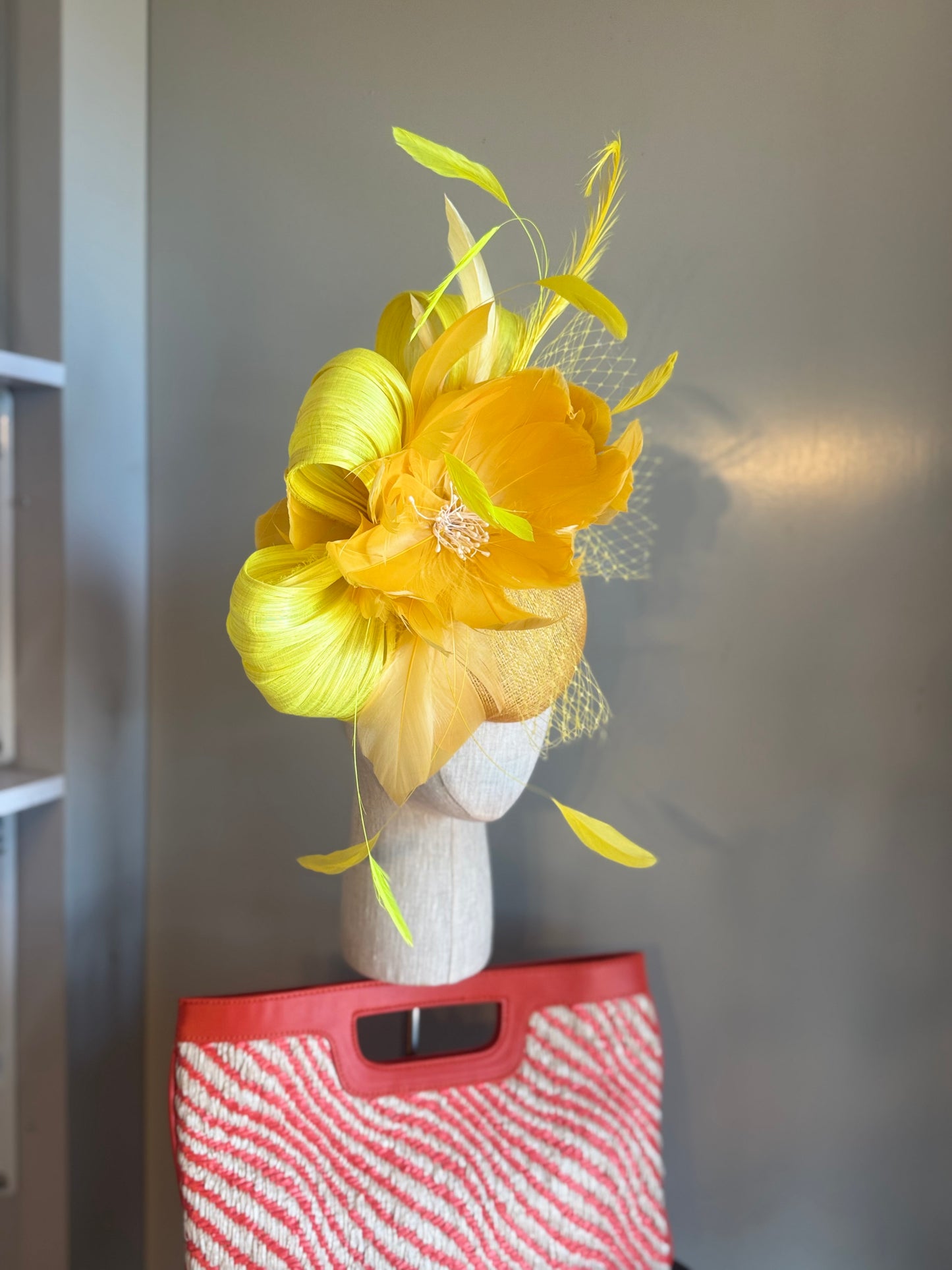 “Faith” yellow feather floral