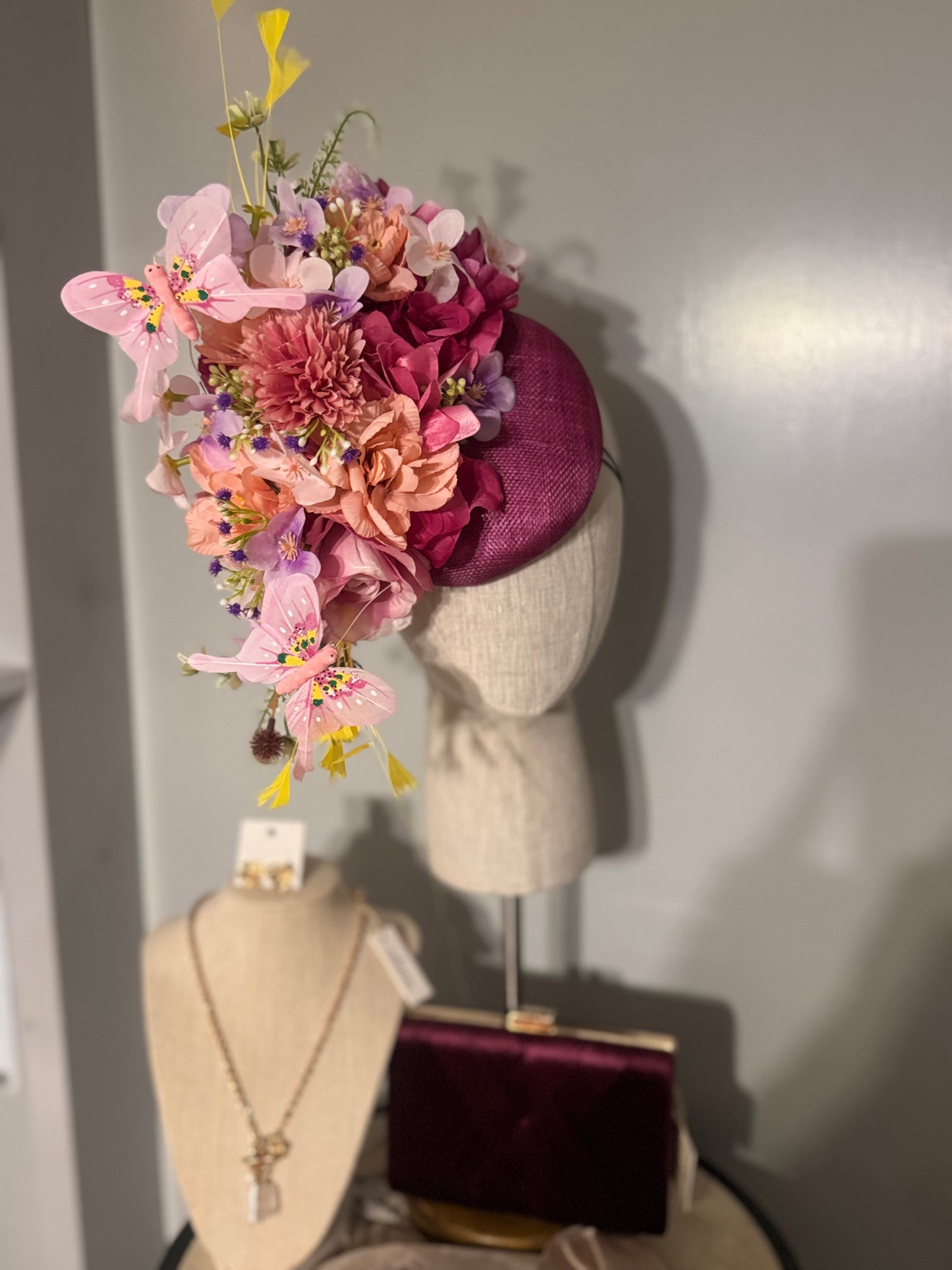 “Jac” magenta spring floral