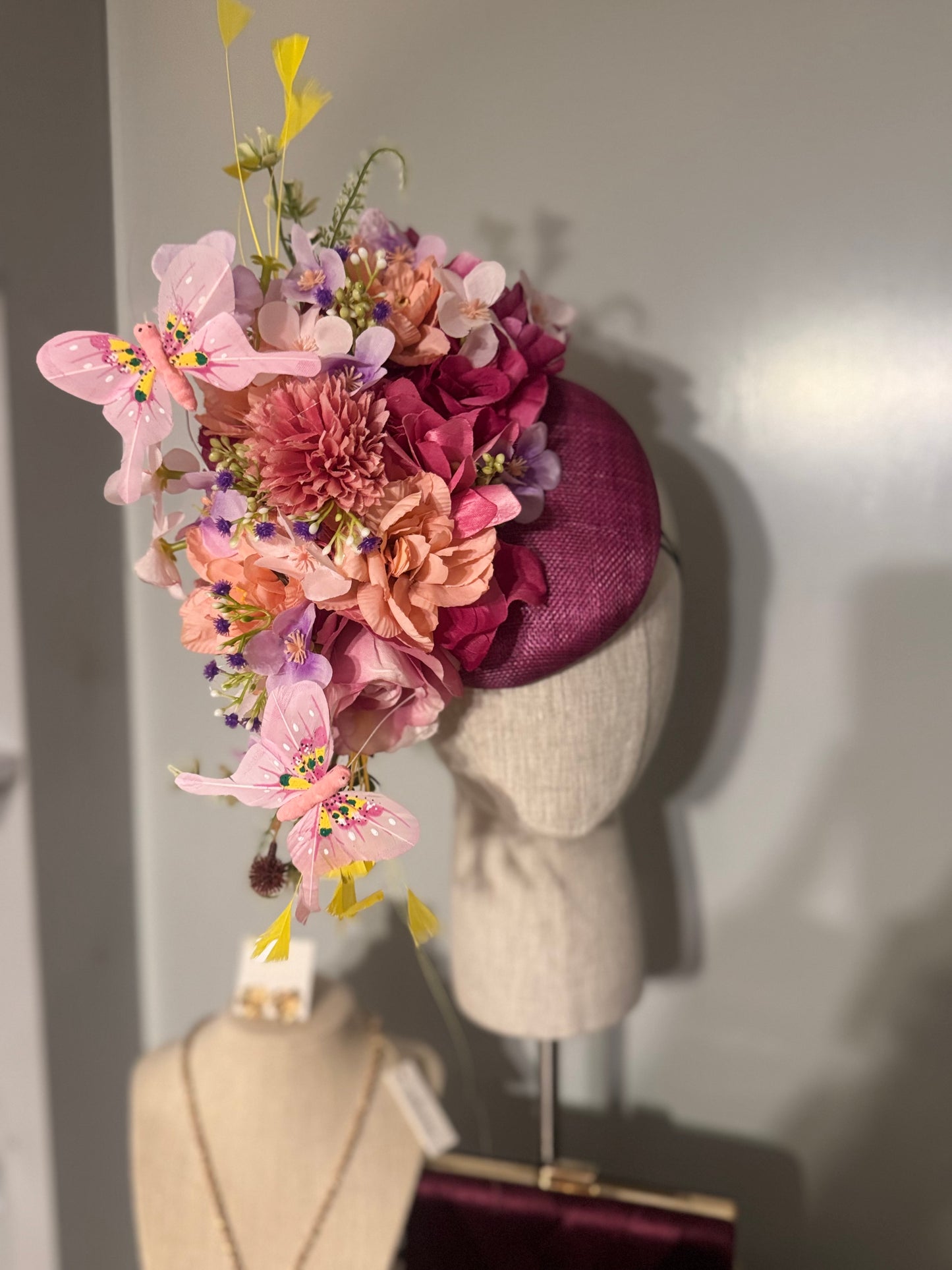 “Jac” magenta spring floral