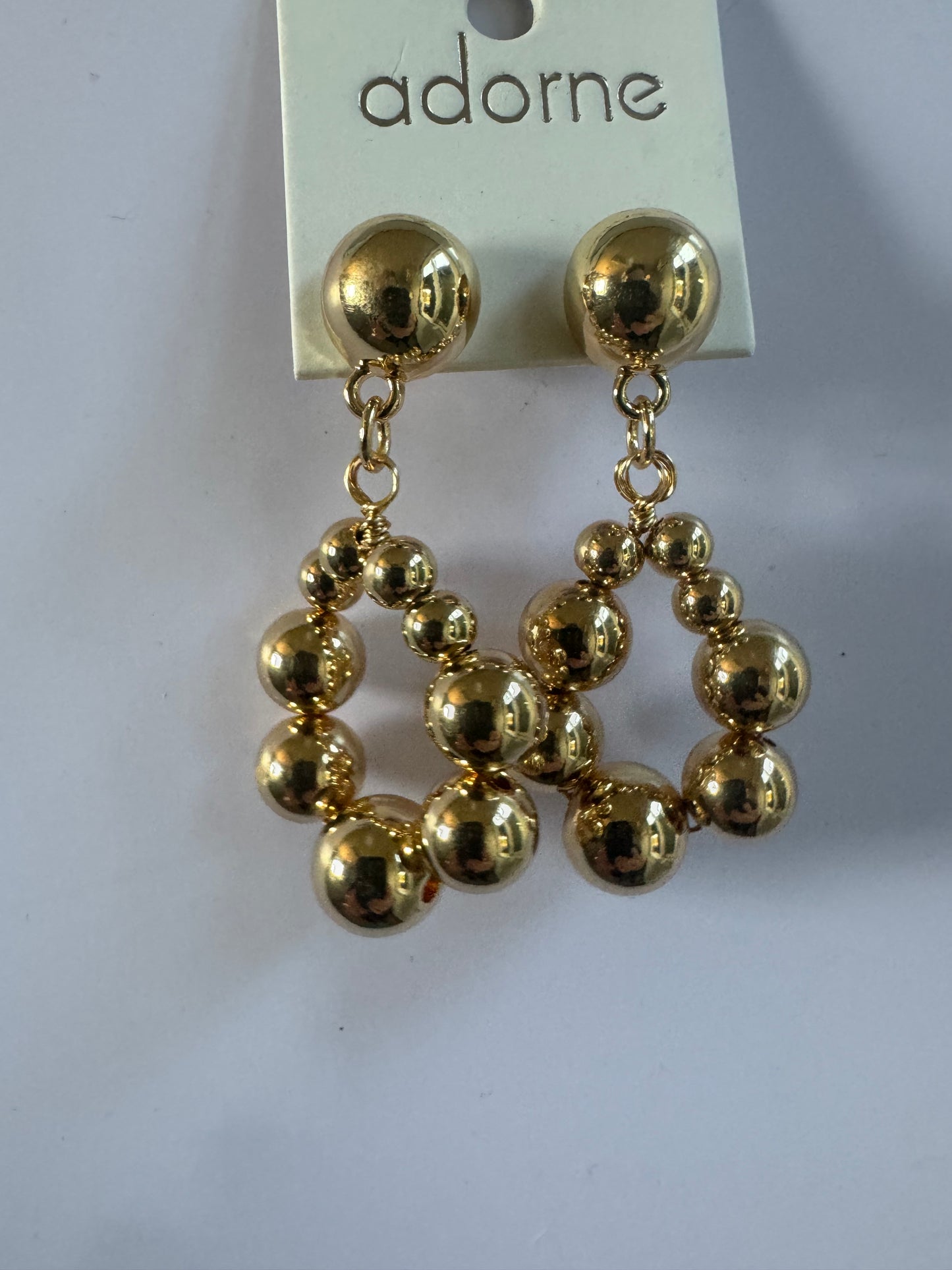Event Ball Drop Earrings gold