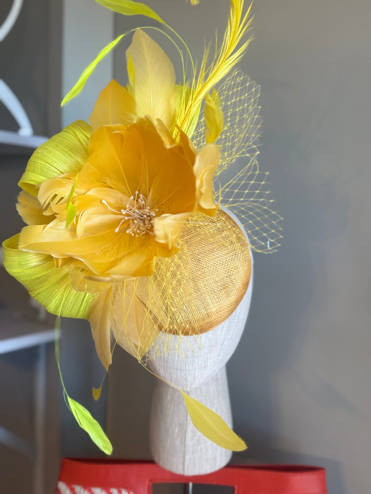 “Faith” yellow feather floral