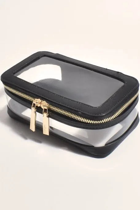 Seeing clearly makeup case black