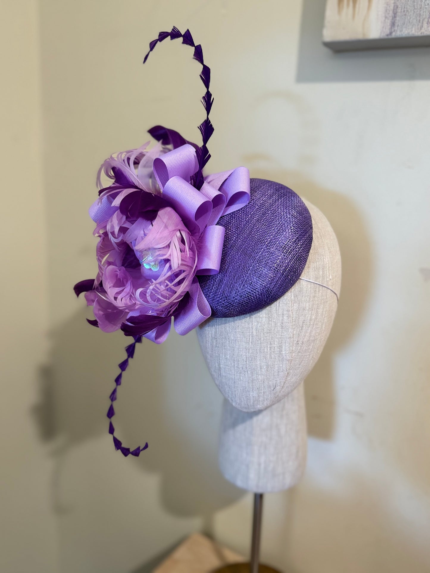 Purple lilac feather floral