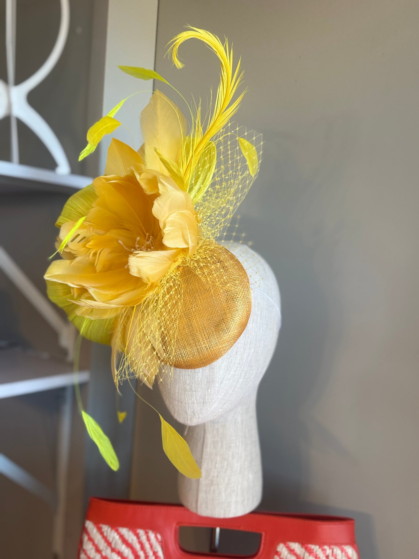 “Faith” yellow feather floral