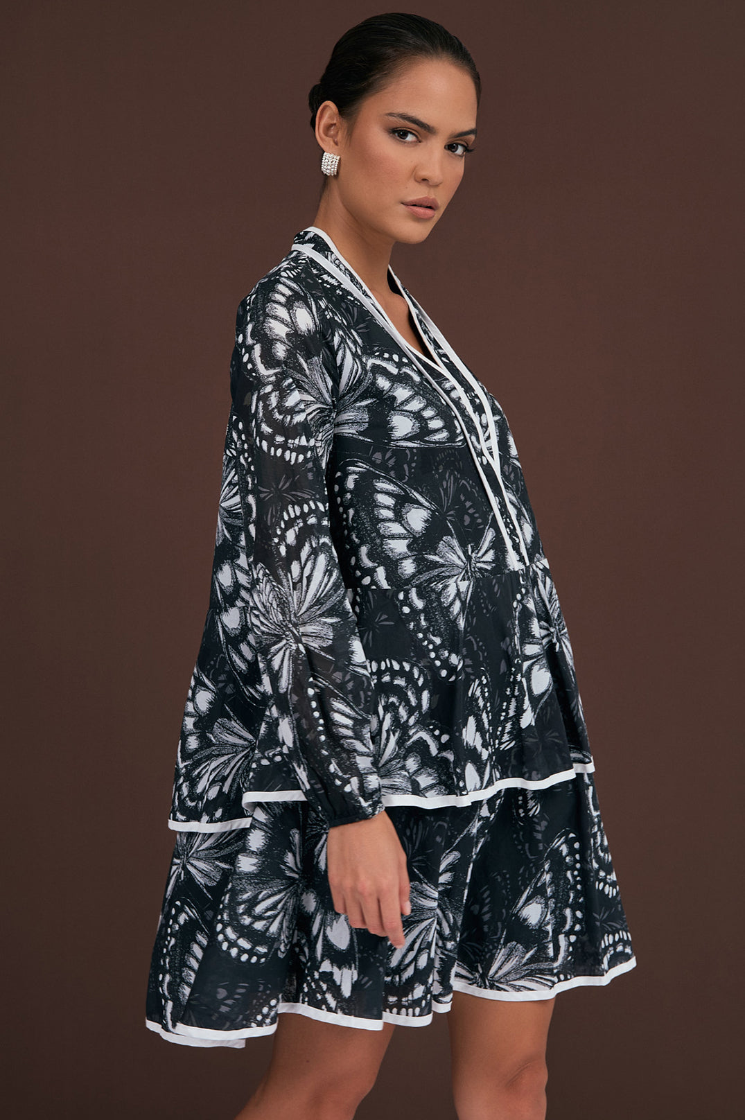 Leslie butterfly print dress size 8