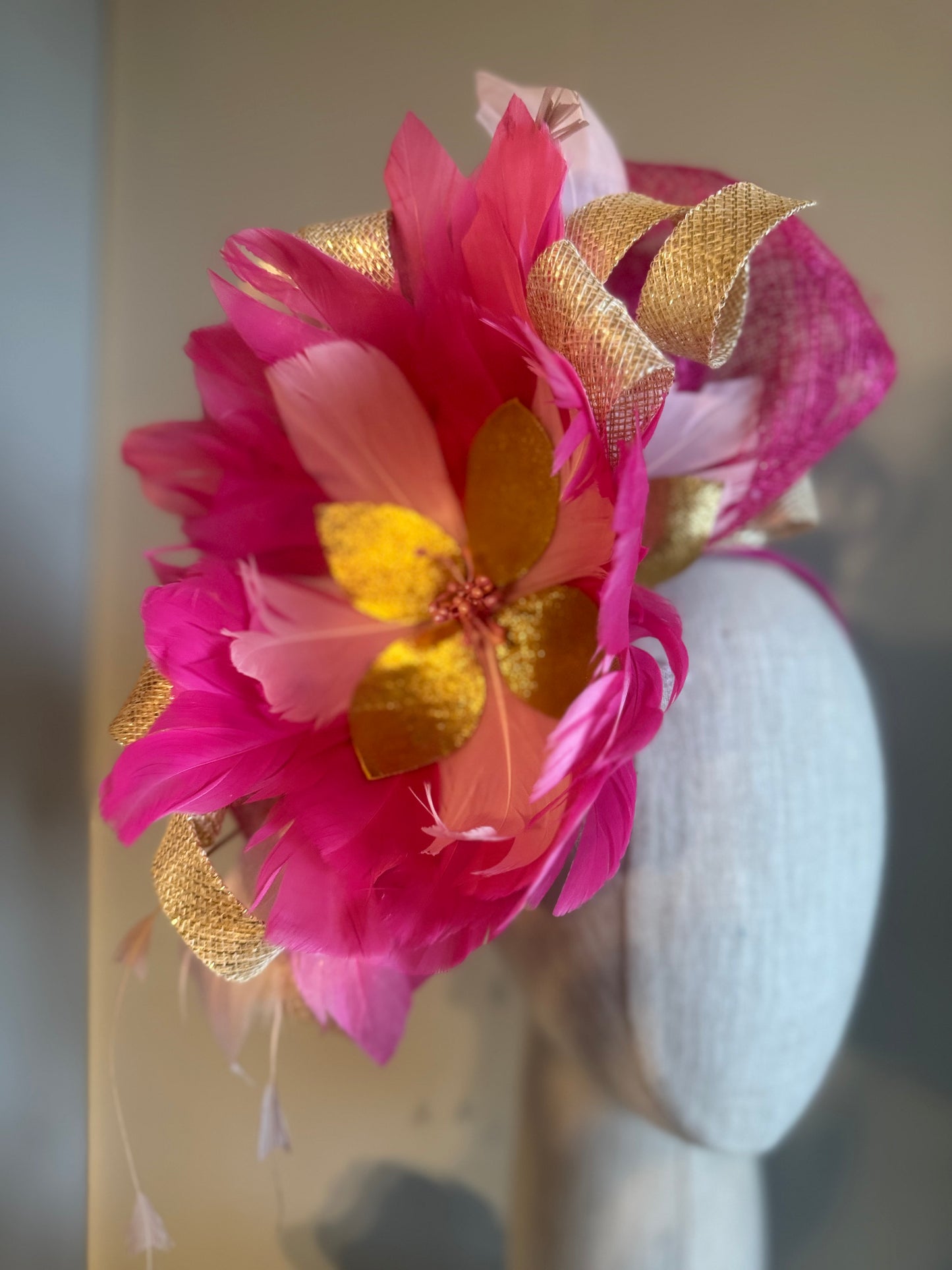 “Sammi” pink & gold statement