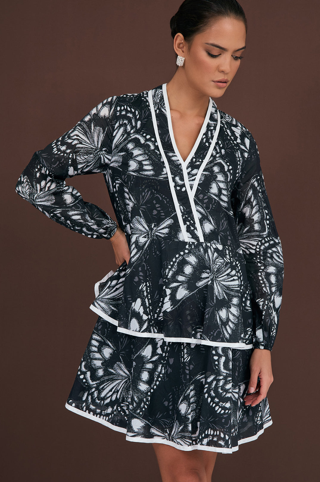 Leslie butterfly print dress size 8