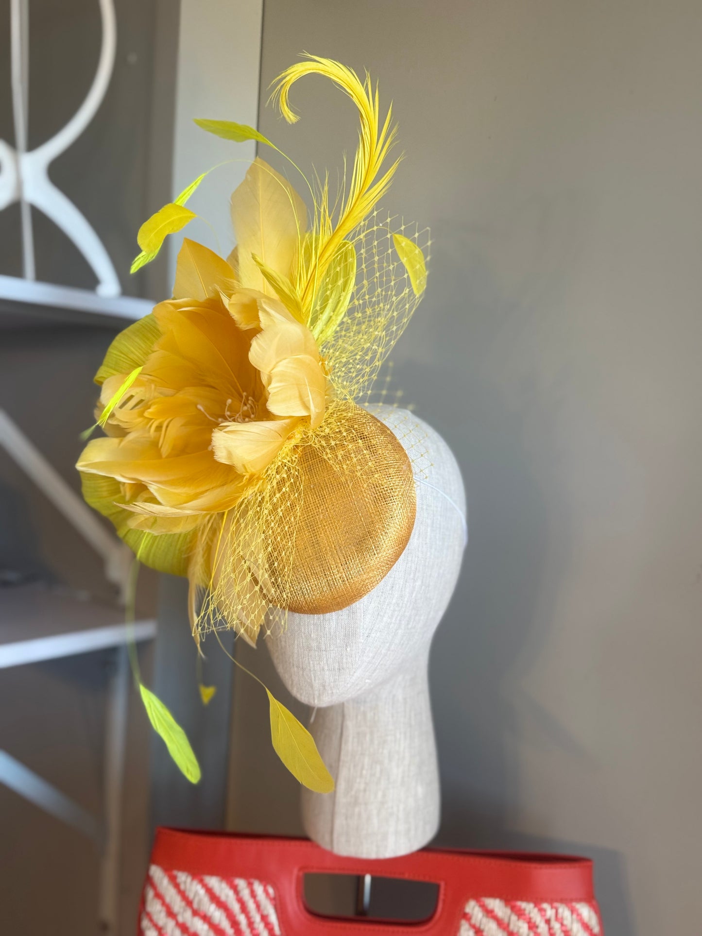 “Faith” yellow feather floral