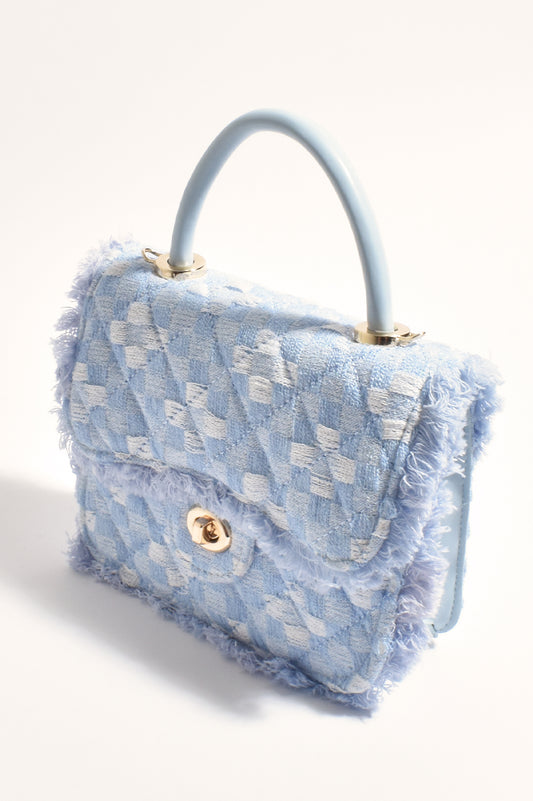 Millie boucle handbag blue