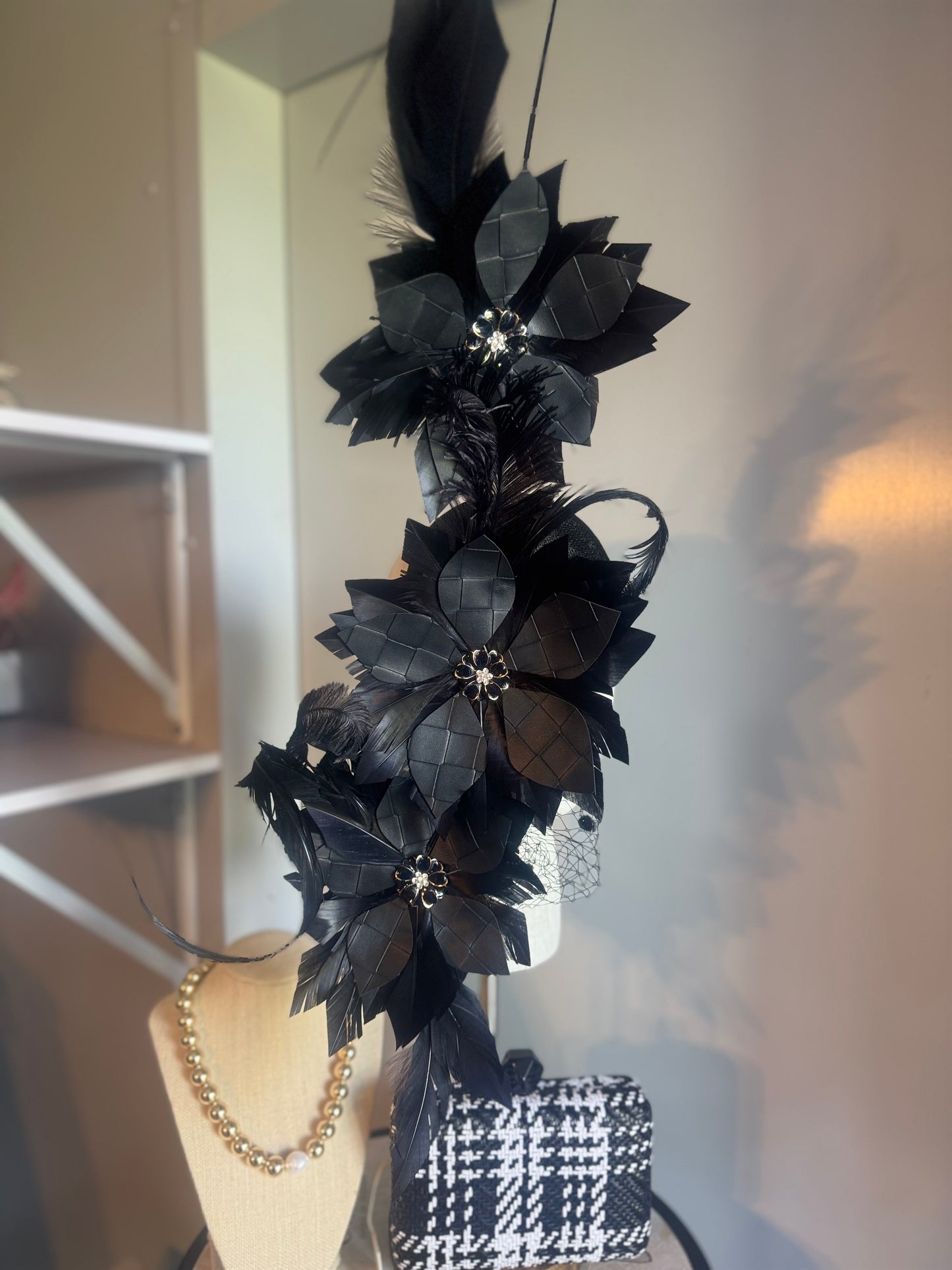 “Angel” Black feather statement