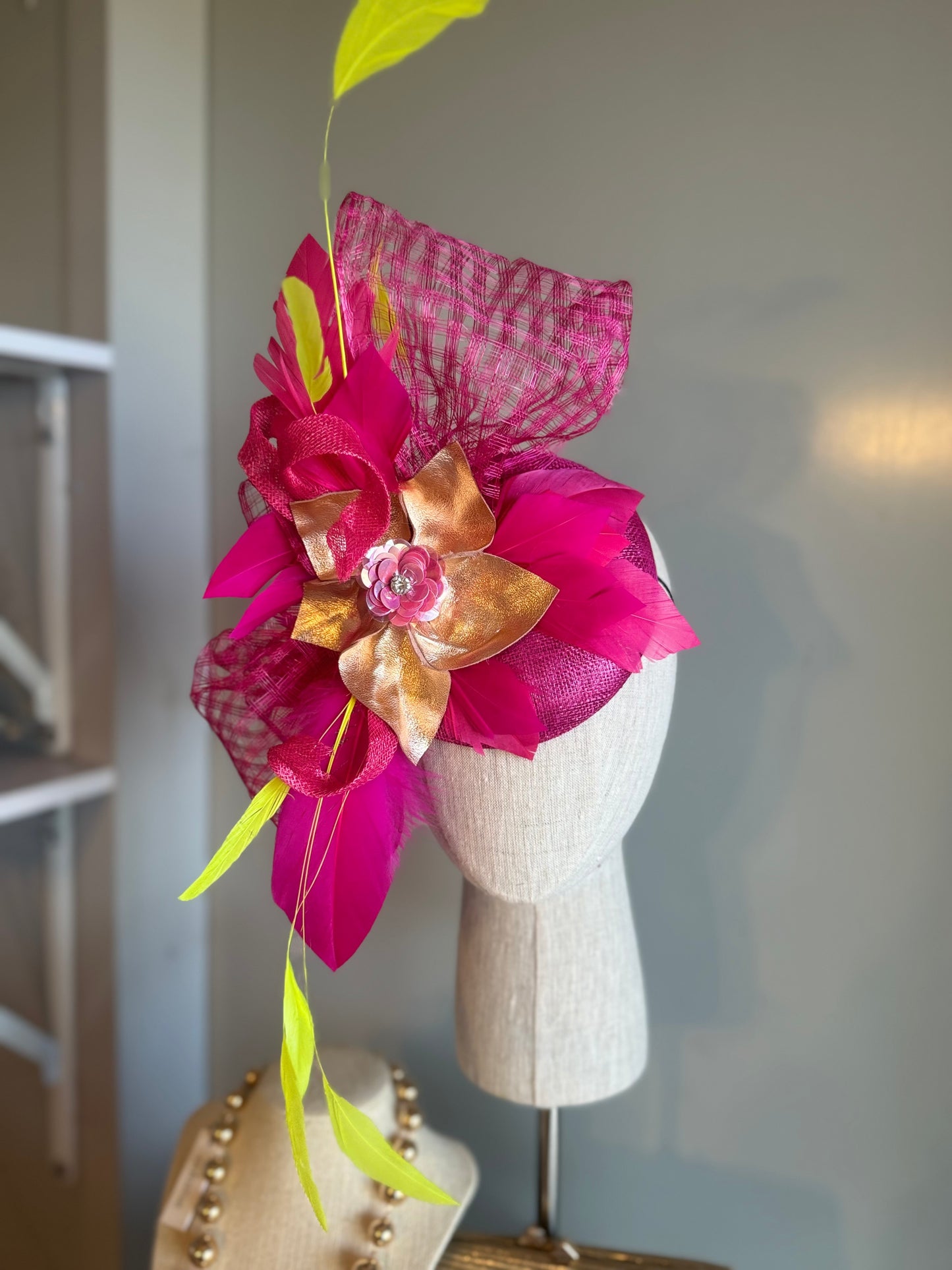 “Camilla”Pink & neon statement