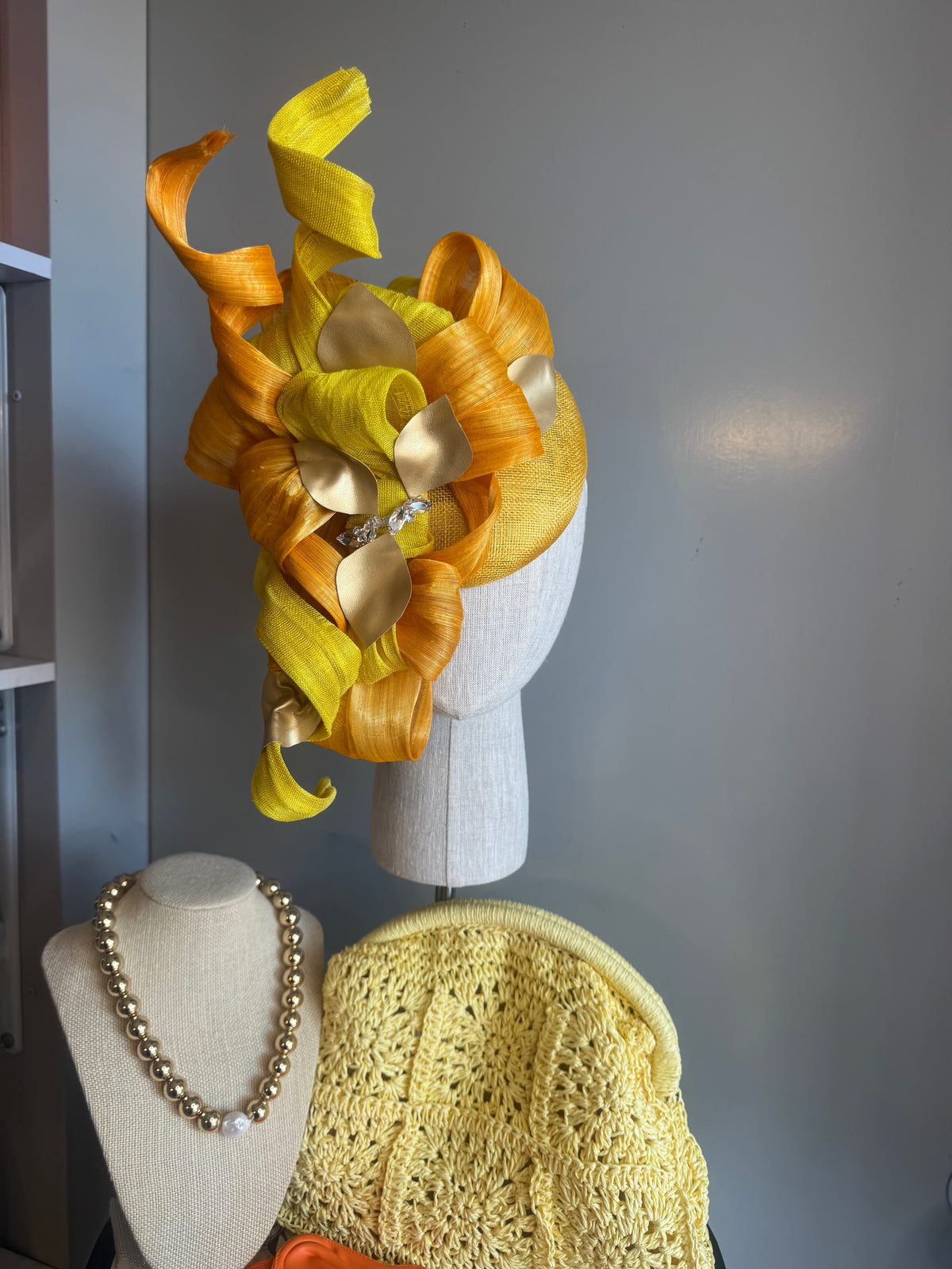 “Jules” Orange and yellow statement