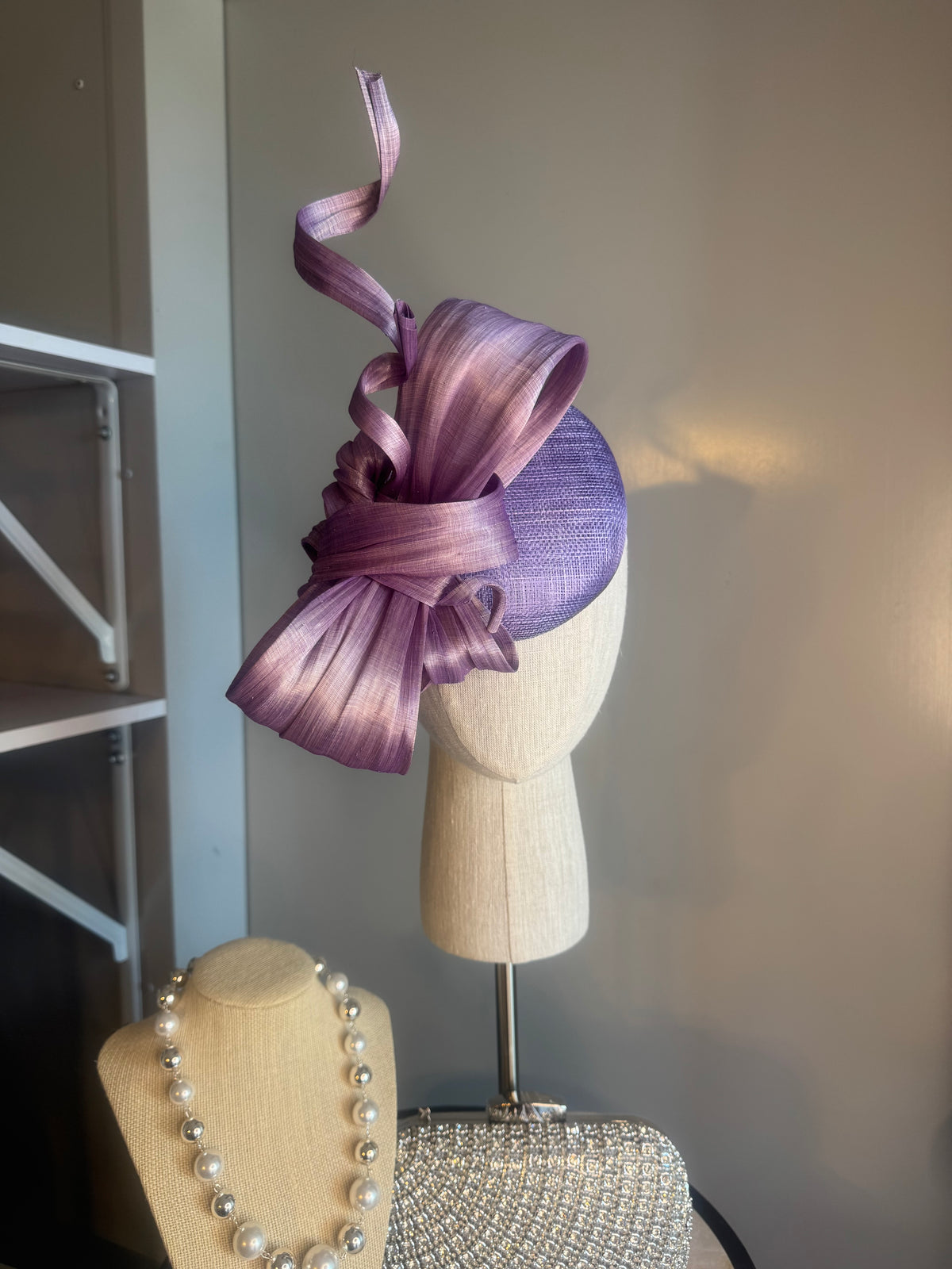 “Siona” lilac statement bow