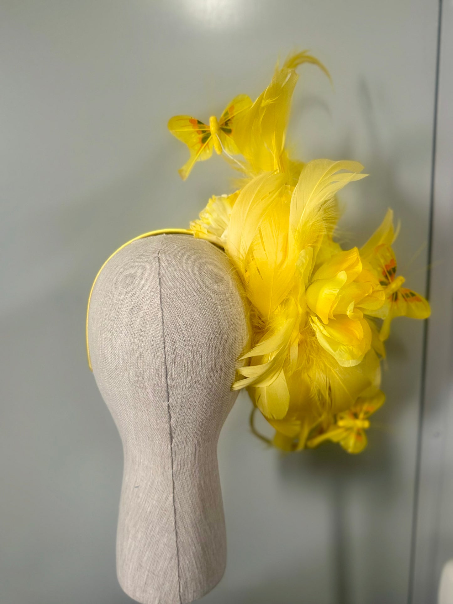 “Neta” yellow feather floral