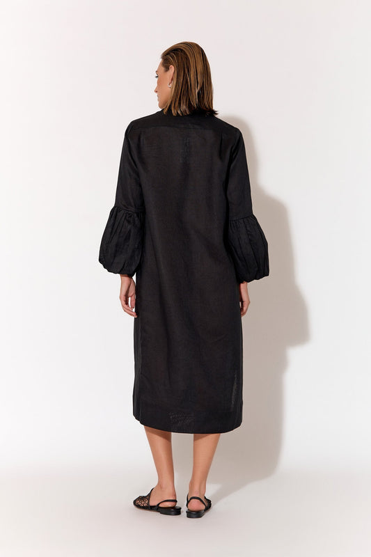 Grace long bubble sleeve linen dress size 10