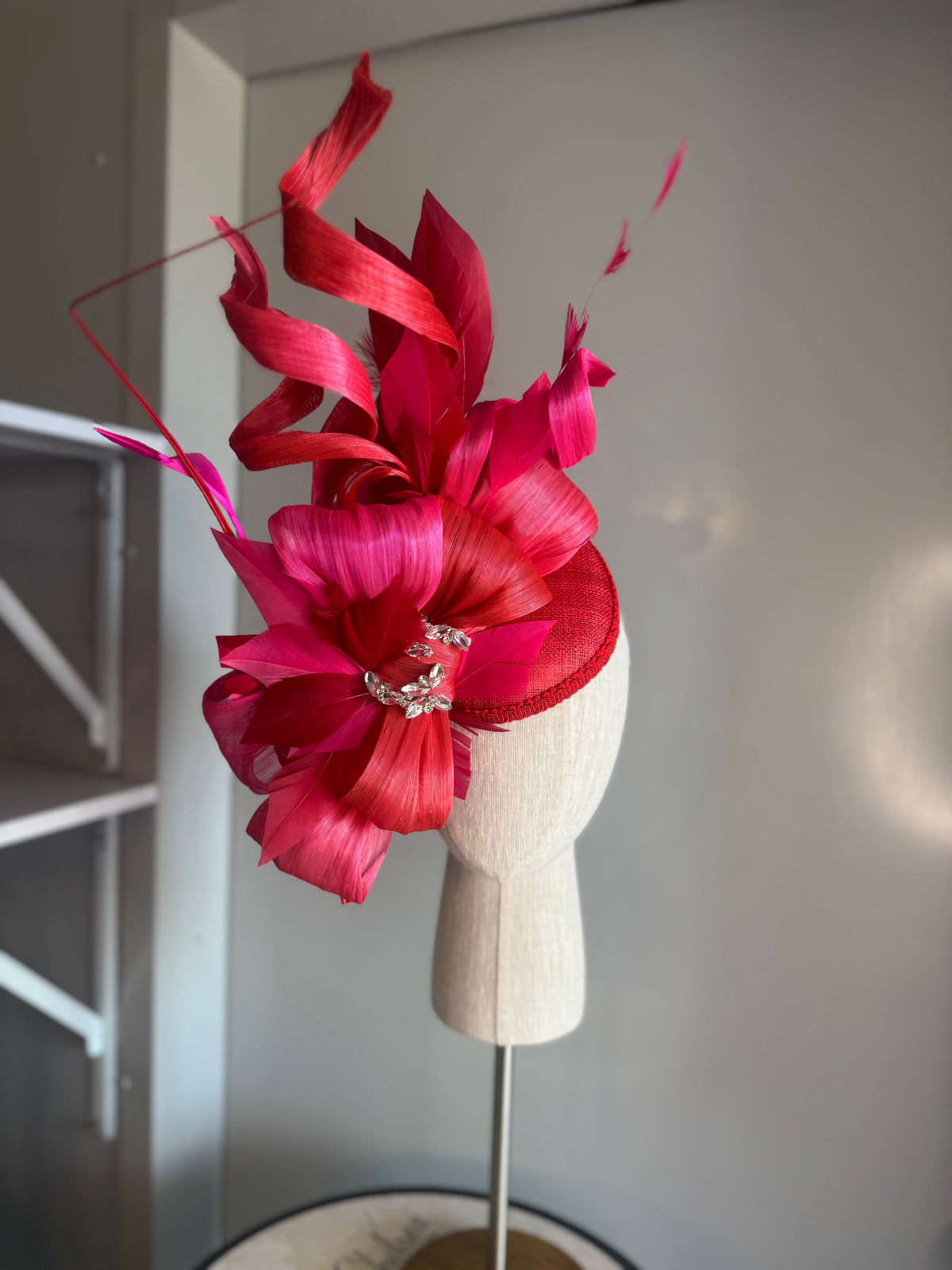 “Fleur” Red & pink statement