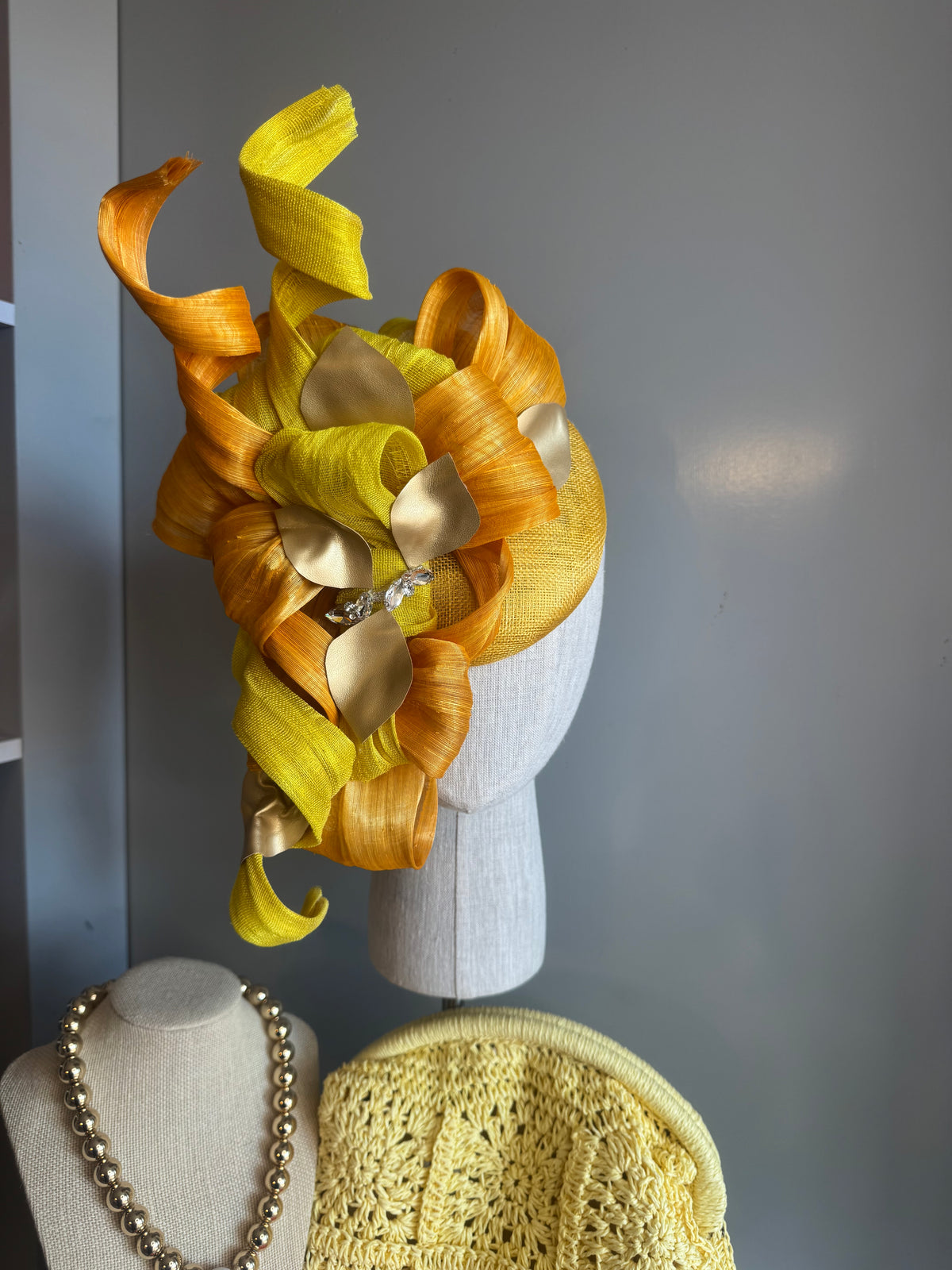 “Jules” Orange and yellow statement
