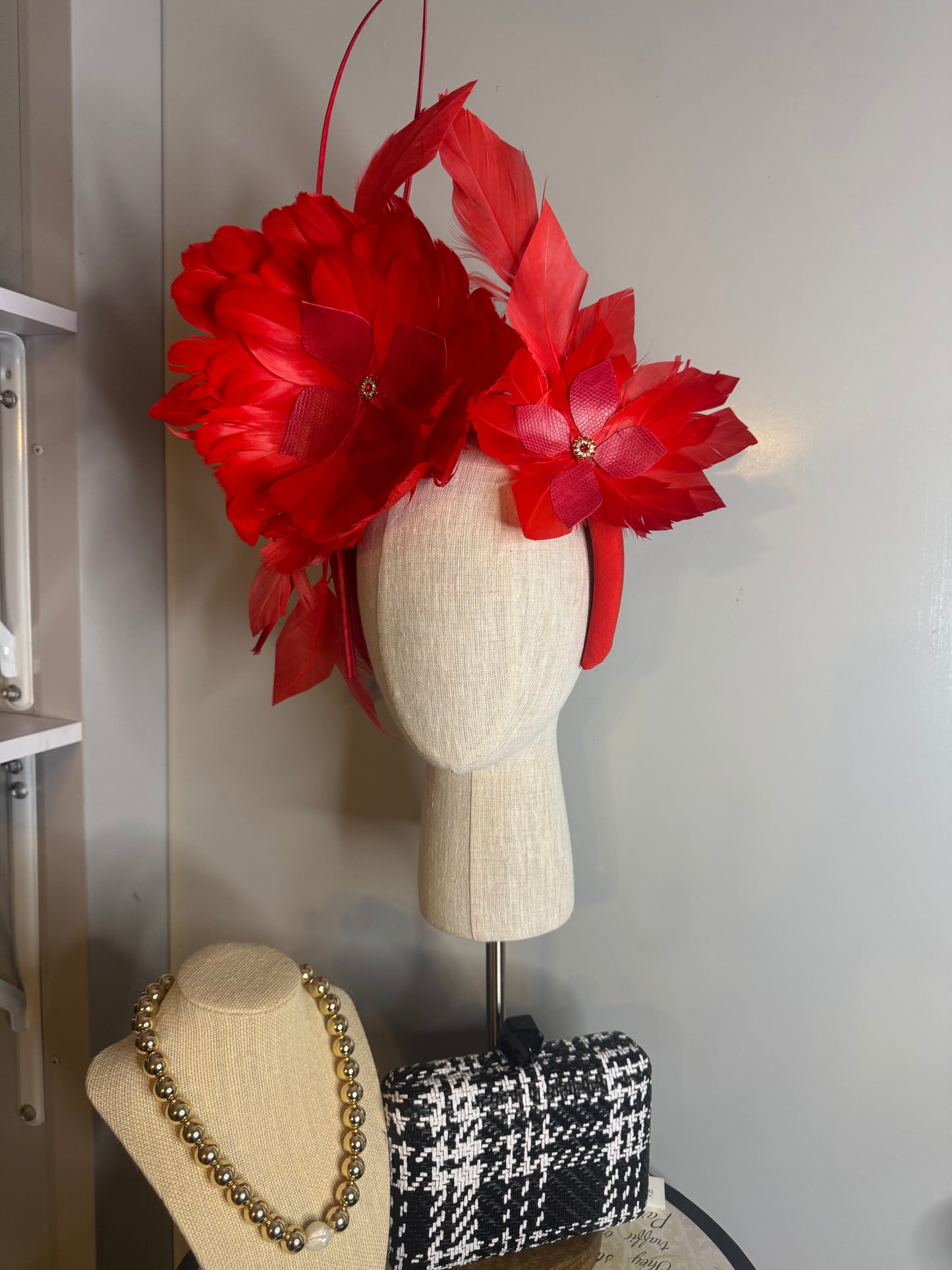 “Kate” Red feather statement