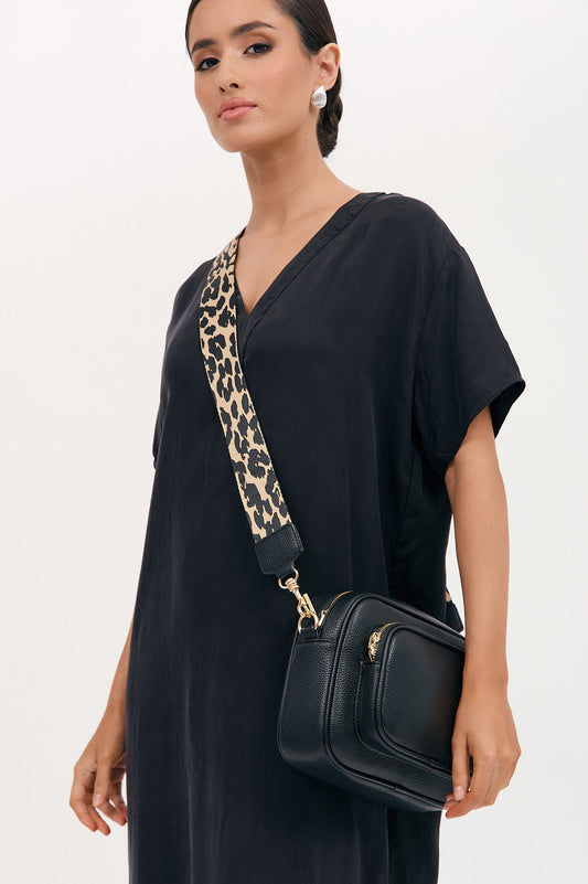 Pepper leopard crossbody bag blue
