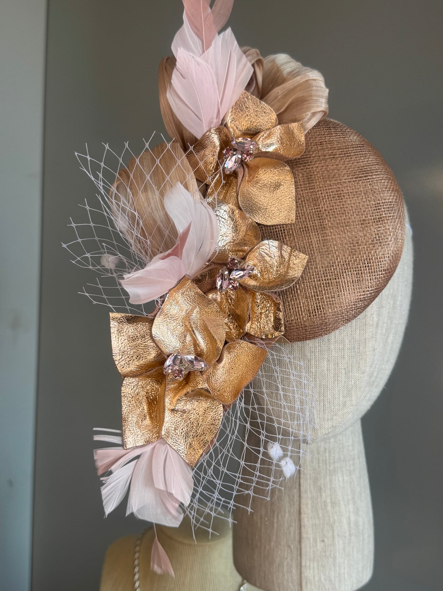 “Scottie” rose gold soft pink statement