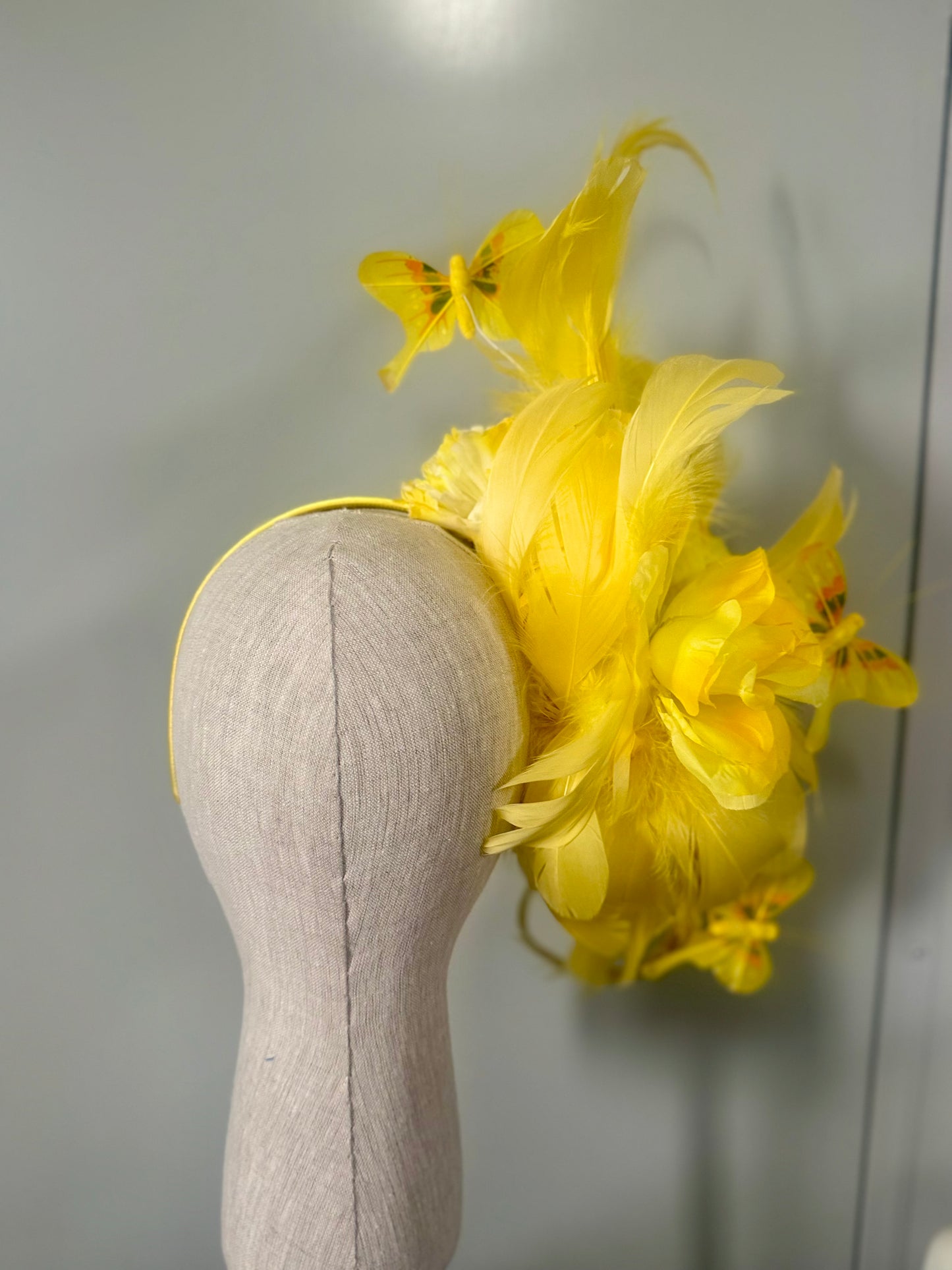 “Neta” yellow feather floral