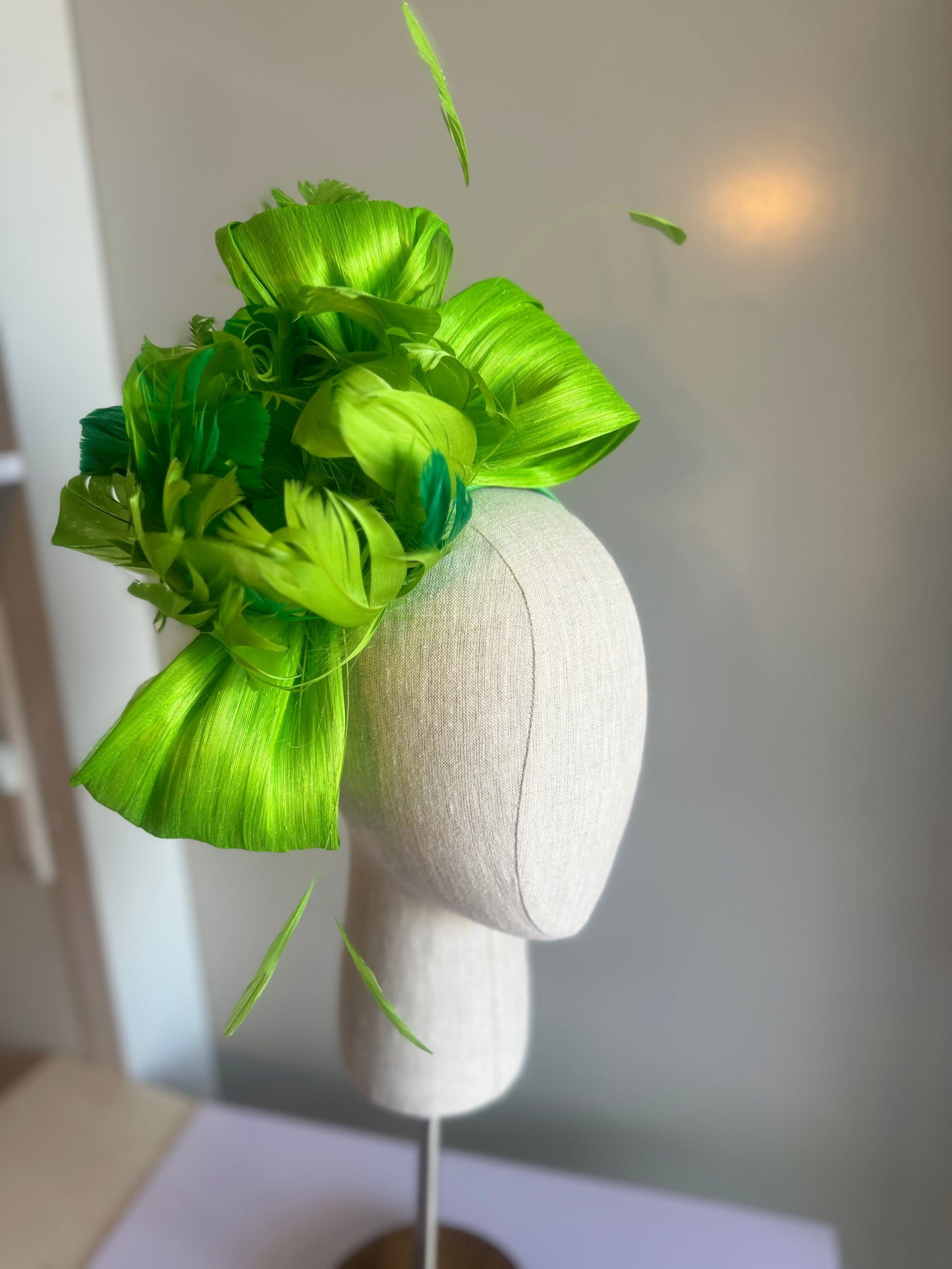 “Emity” green feather floral