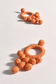 Apollo statement earring orange