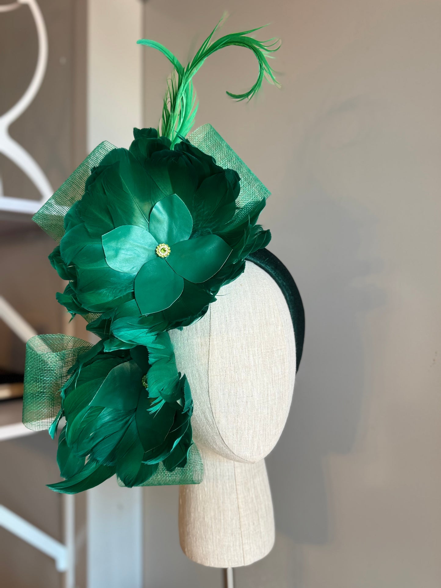 “Jackie” Green feather statement