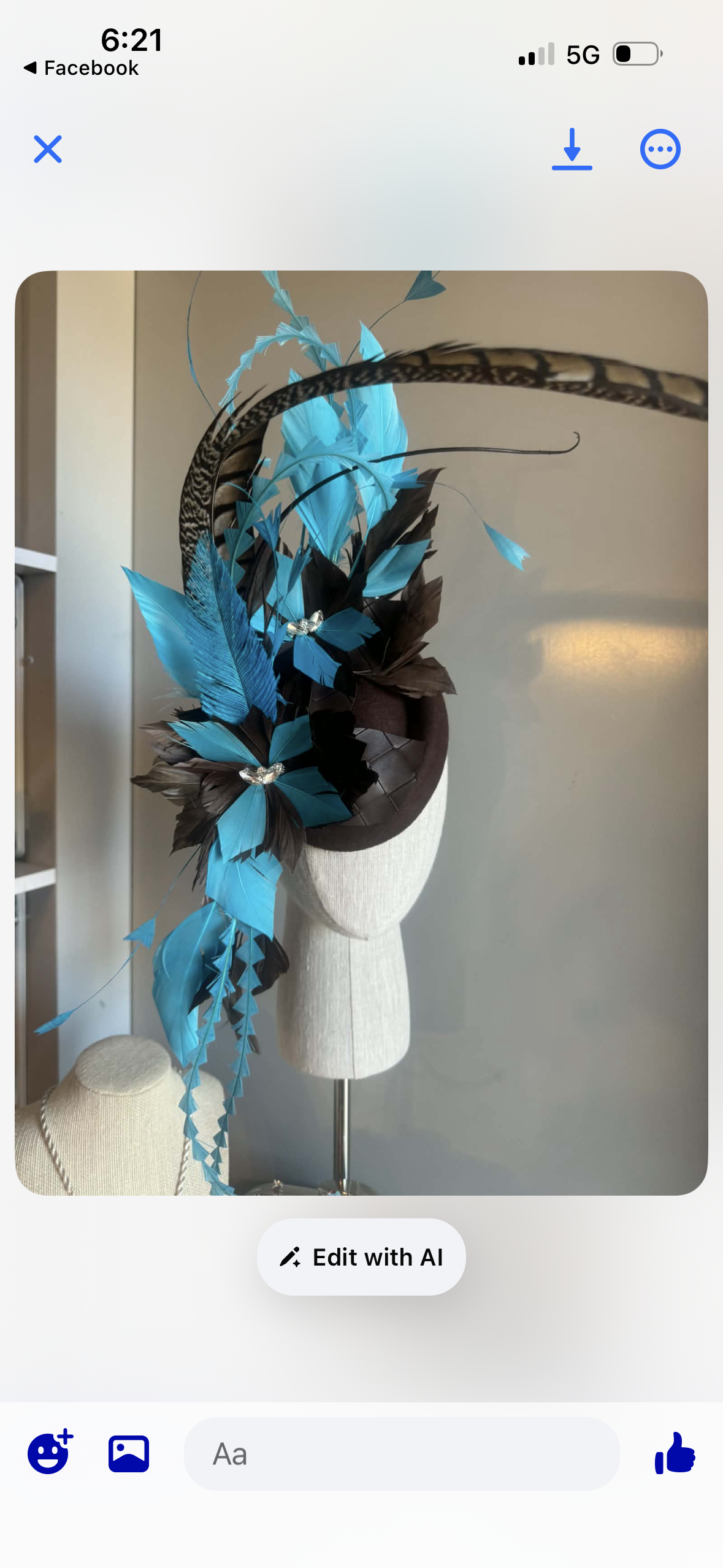 “Piper” chocolate brown and turquoise statement