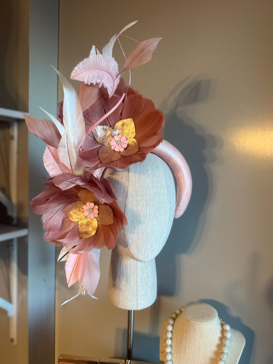 “Jackie” pink,white & rose gold statement