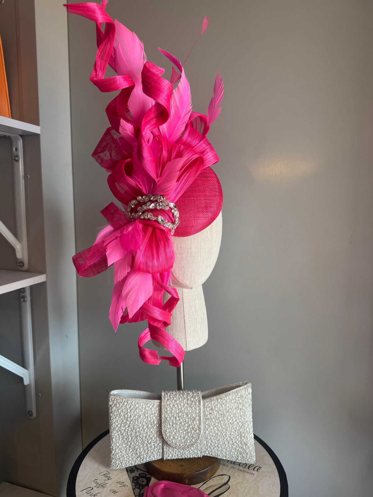 “Clover” Hot pink statement