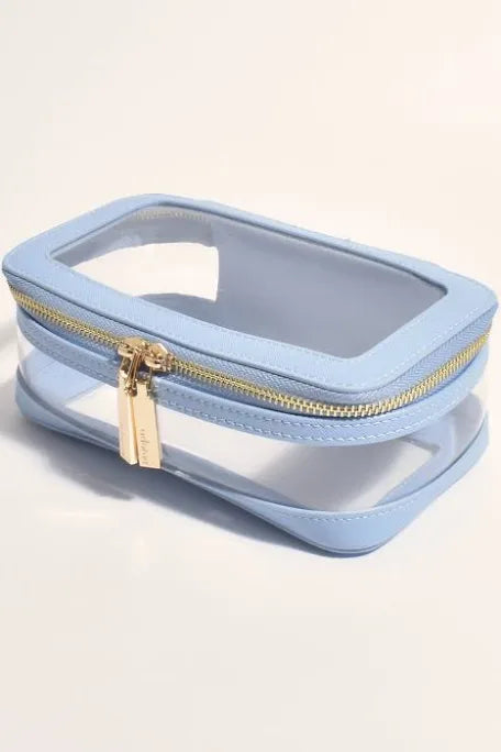 Seeing clearly makeup case blue