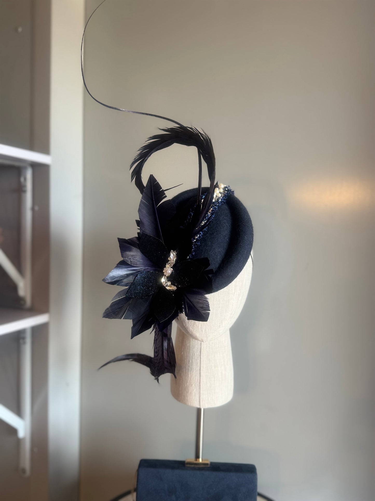 “Felicity” Navy pillbox statement