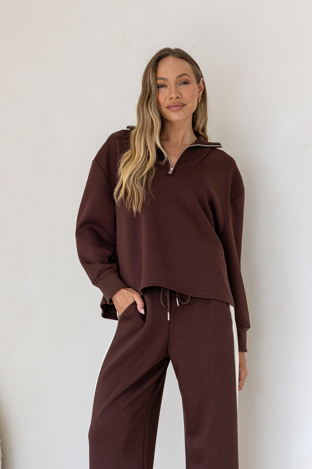 Off duty stripe pants in Coco Size Medium
