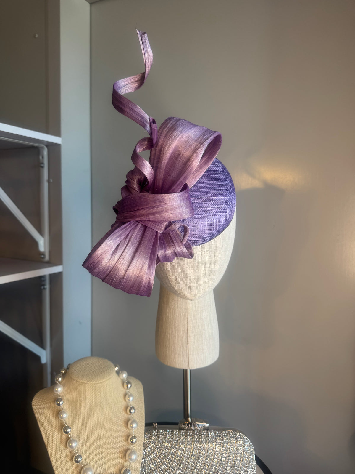 “Siona” lilac statement bow