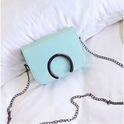 Mint horseshoe clutch