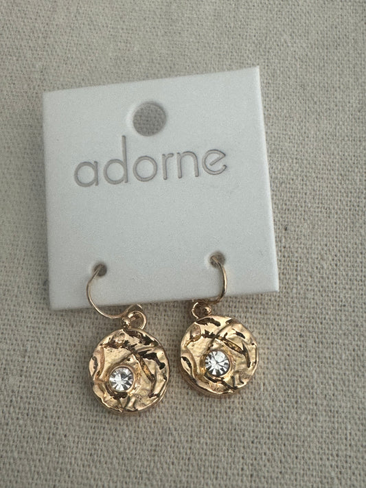 Adorne gold earrings