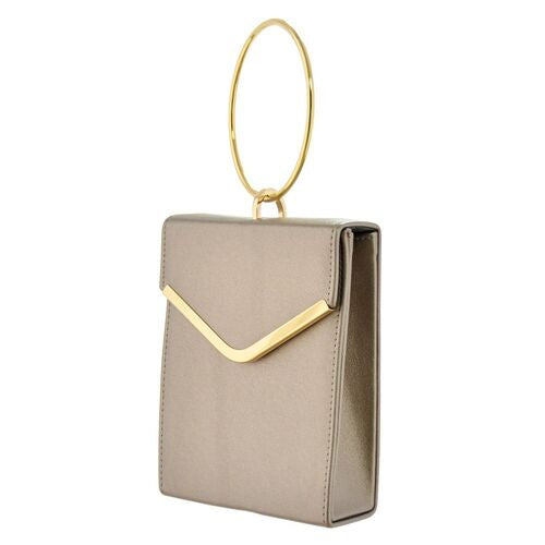 Champagne bag gold handle