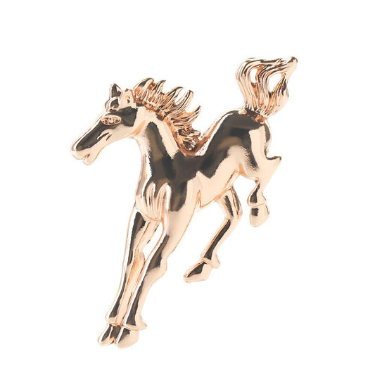 Gold horse brooch